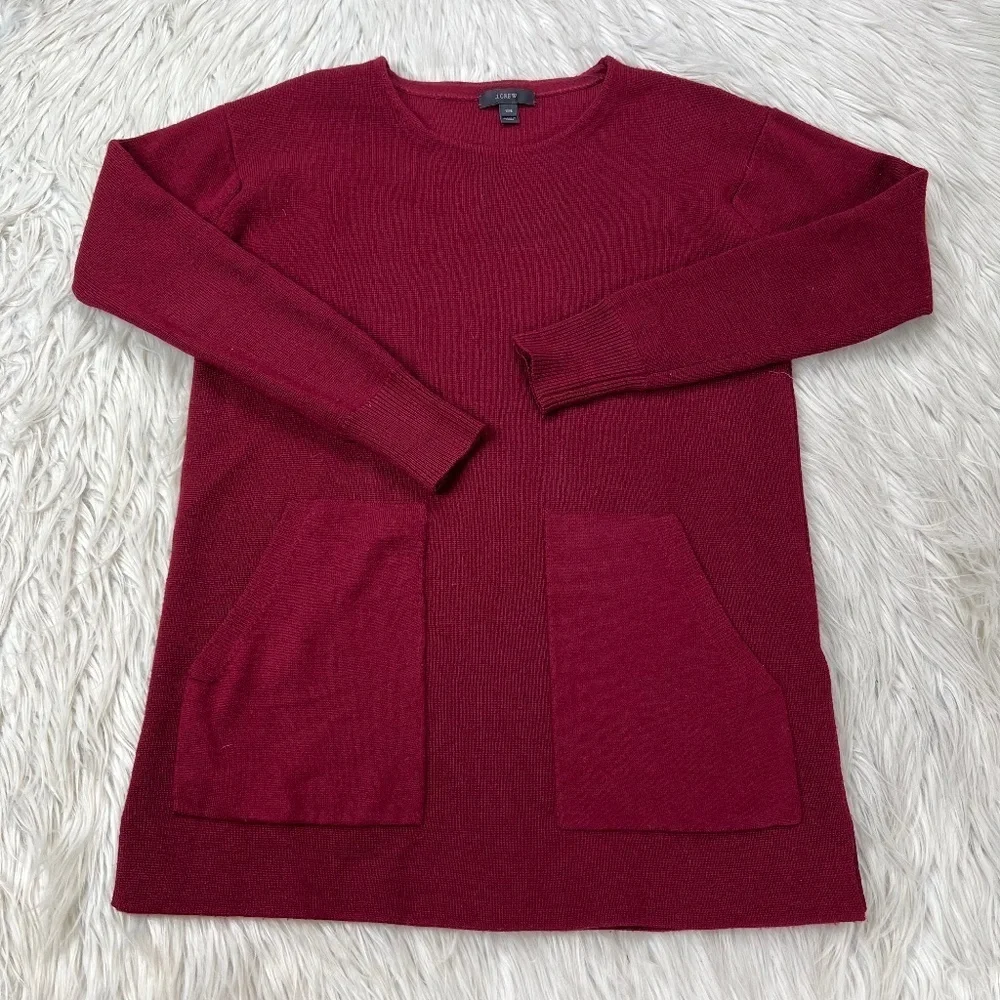 J.Crew 100% Merino Wool Long Line Pullover Sweater